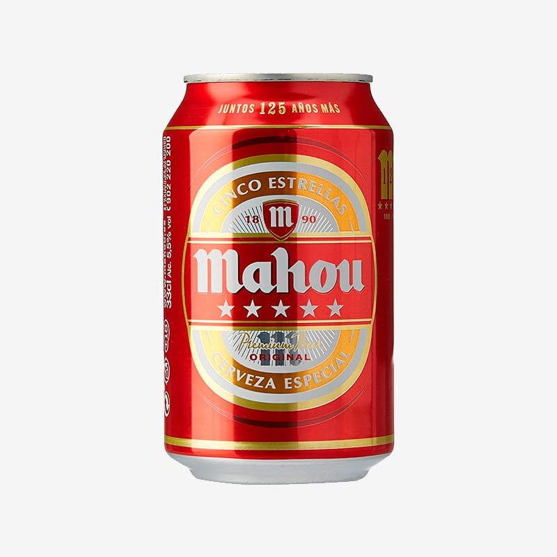 Cerveza Mahou 5 Estrellas Lata 330ml